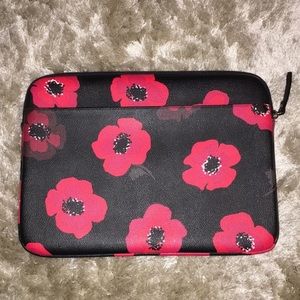 kate spade Red & Black Floral Laptop Case